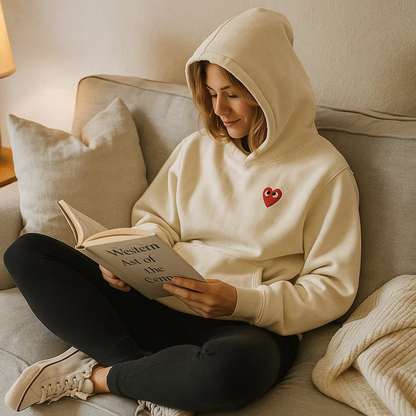 Puck | Dames Casual Katoenen Hart Hoodie