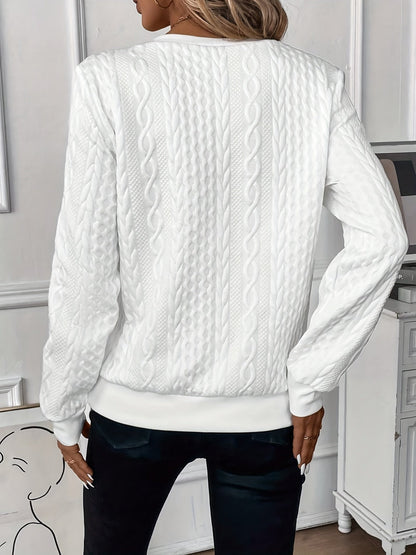 Suze | Dames Casual Geribbelde Rits Trui