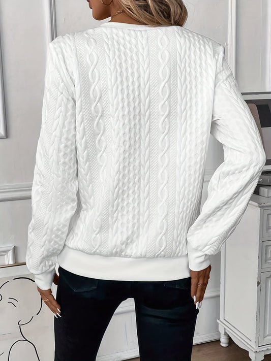 Suze | Dames Casual Geribbelde Rits Trui