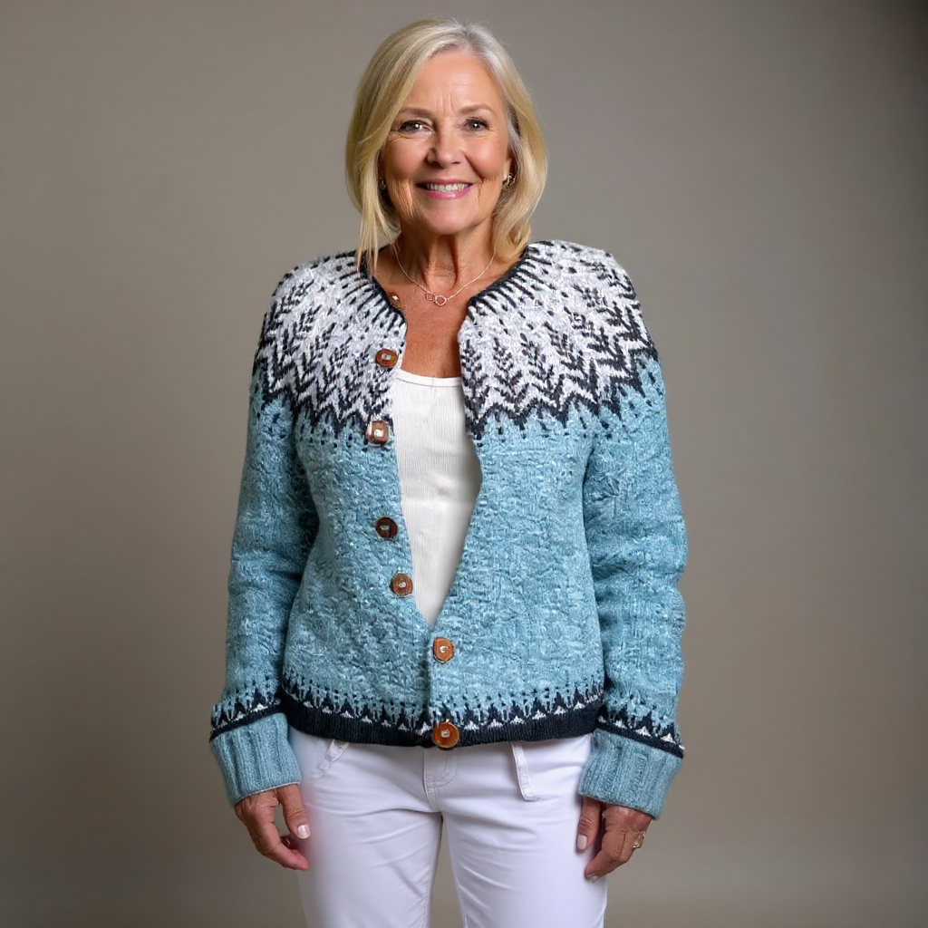 Lotte | Dames Vintage Gebreid Vest met Knopen