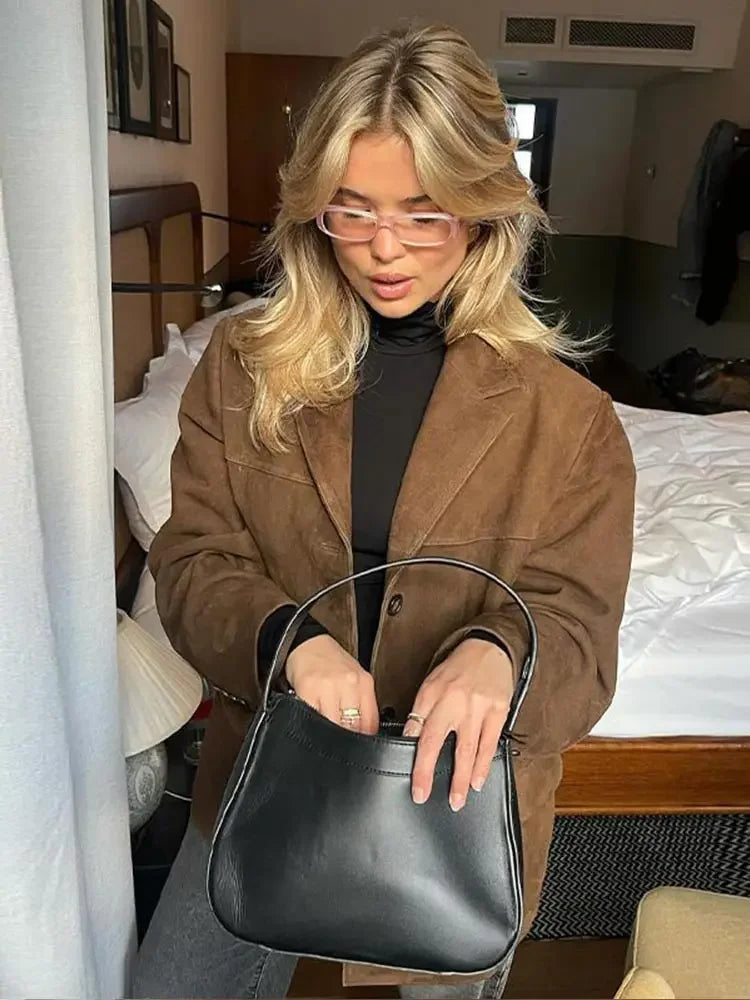 Freya | Dames Elegante Suède Herfstjas