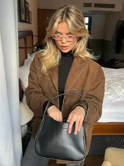Freya | Dames Elegante Suède Herfstjas