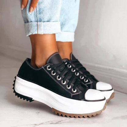 Meike | Dames Platform Canvas Sneakers