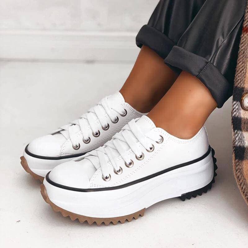 Meike | Dames Platform Canvas Sneakers