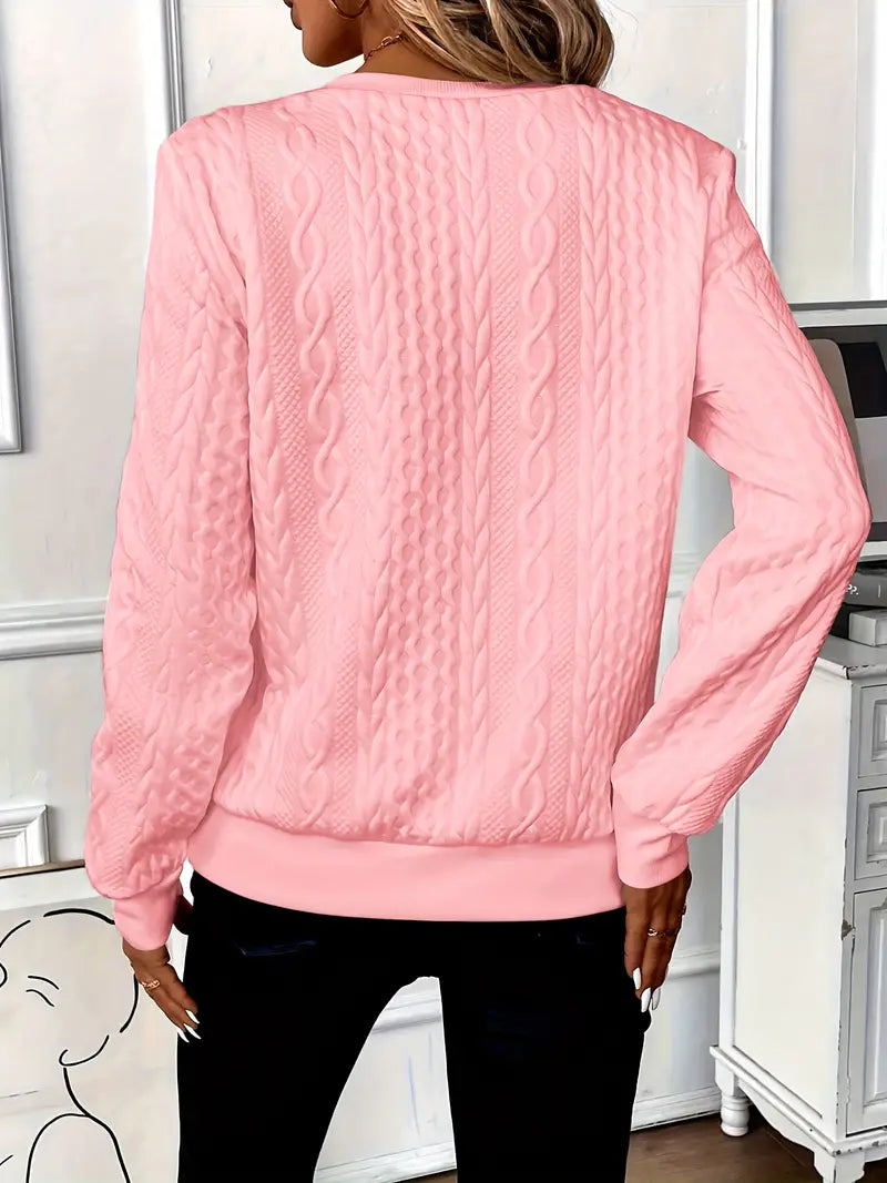 Suze | Dames Casual Geribbelde Rits Trui