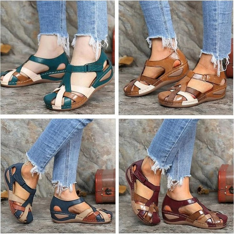 Pien | Dames Comfortabele Verstelbare Cutout Sandalen