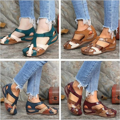 Pien | Dames Comfortabele Verstelbare Cutout Sandalen