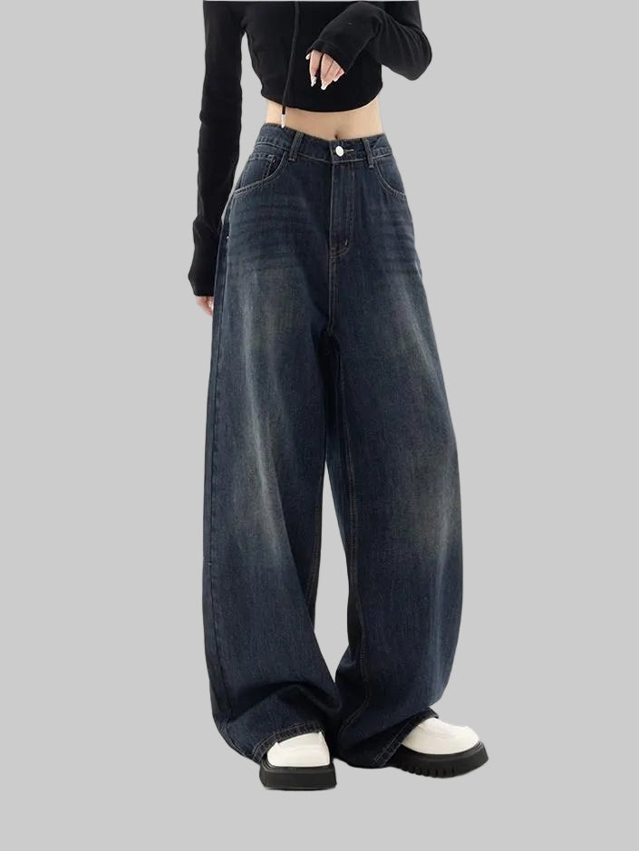 Liv | Dames Vintage Baggy Boyfriend Jeans