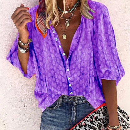 Pien | Dames Ademende Losse Pasvorm Zomerblouse