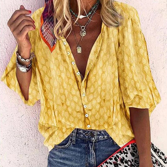 Pien | Dames Ademende Losse Pasvorm Zomerblouse